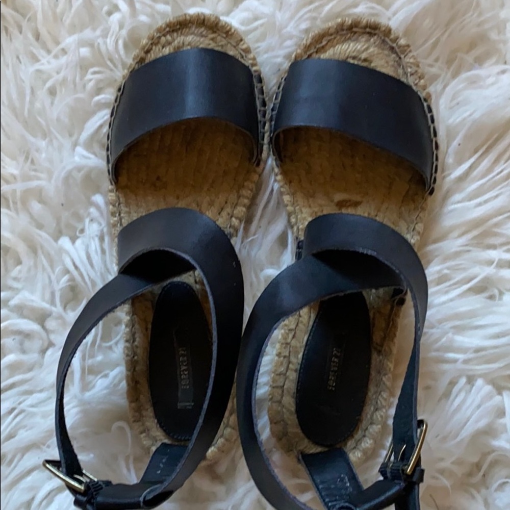 Forever 21 black espadrille sandals